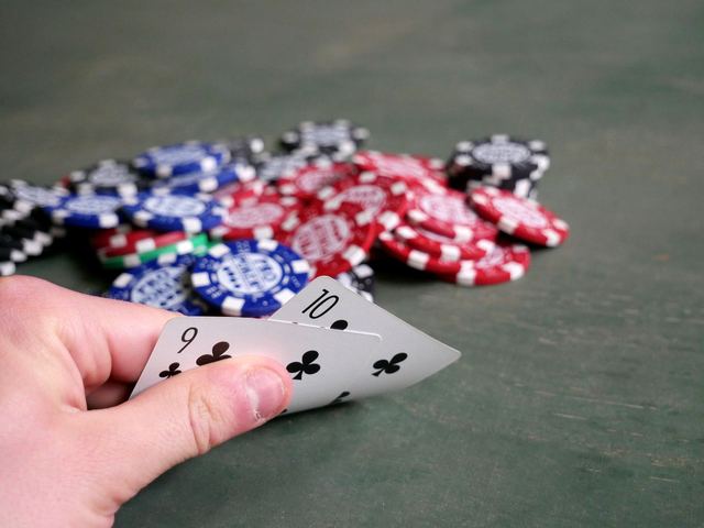 Poker cards and chips